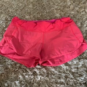 hot pink lululemon shorts